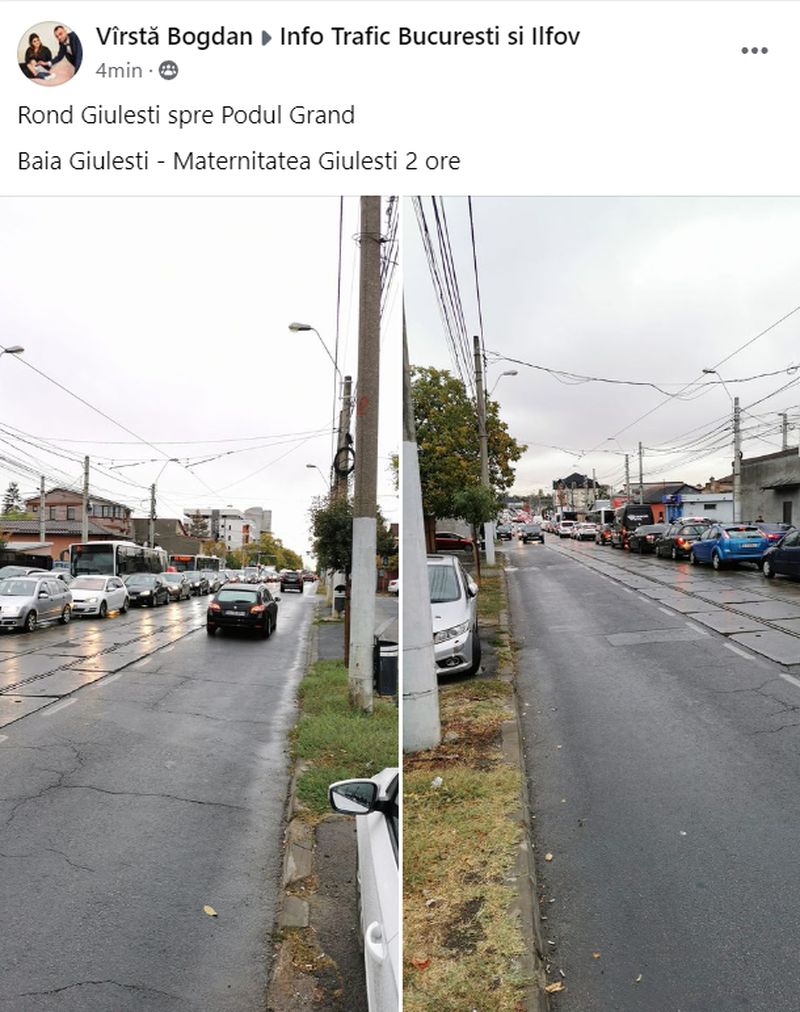 Haos în traficul din Capitală, luni dimineață!