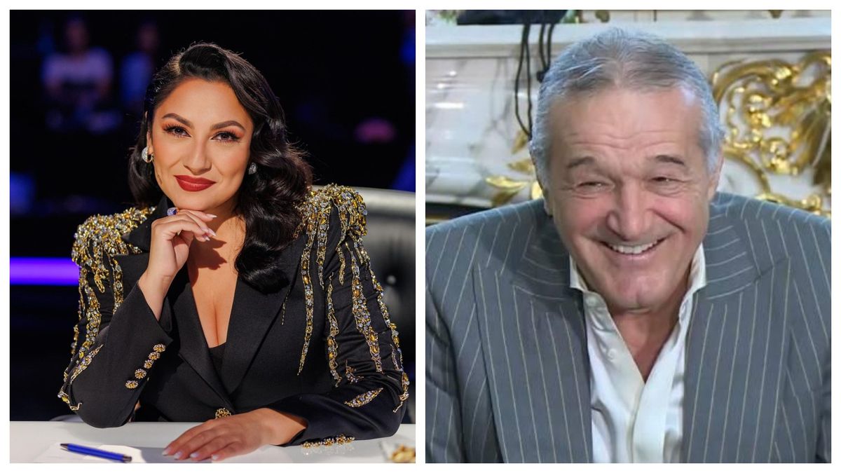 Andra, moment stânjenitor la începutul carierei, de față cu Gigi Becali