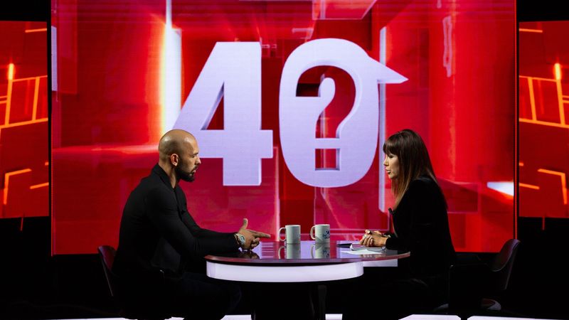 Andrew Tate, primul interviu televizat după ce a ieșit din &icirc;nchisoare, la &ldquo;40 de &icirc;ntrebări cu Denise Rifai"