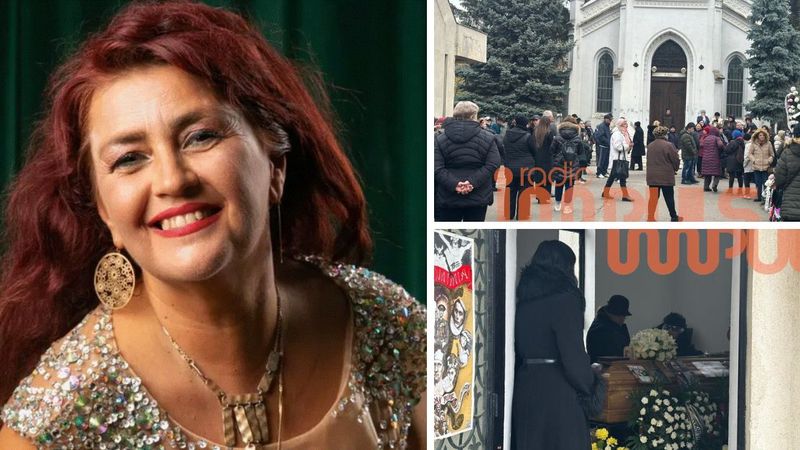 Primele imagini cu Rocco Sedano la &icirc;nmorm&acirc;ntarea Ronei Hartner! Fostul soț al artistei, vizibil afectat de moartea actriței