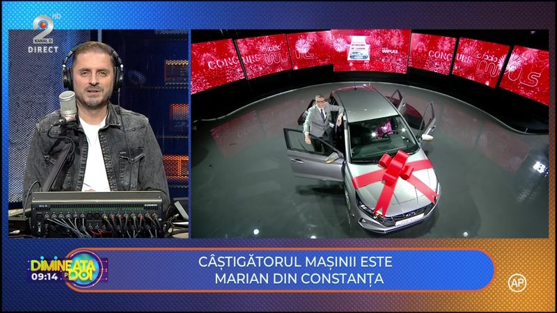 Un t&acirc;năr constănțean a c&acirc;știgat mașina pusă la bătaie de Radio Impuls, &icirc;n concursul &ldquo;Incubatorul de cadouri&rdquo;!  &ldquo;Nici acum, după ce am c&acirc;știgat mașina, nu &icirc;mi vine să cred! Mașina o să o dăruiesc soției mele!&rdquo;
