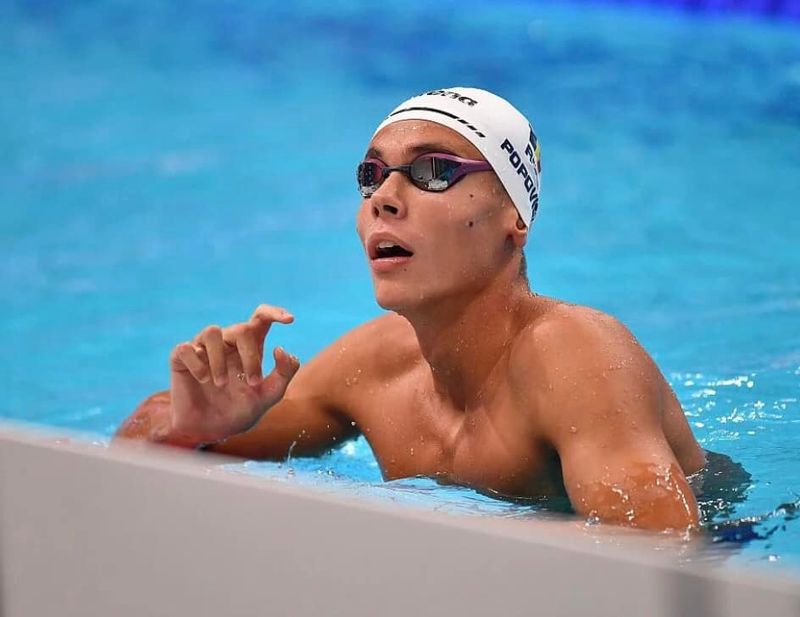 David Popovici, medaliat cu bronz în finala probei de 100 de metri liber, la Europenele de la Otopeni