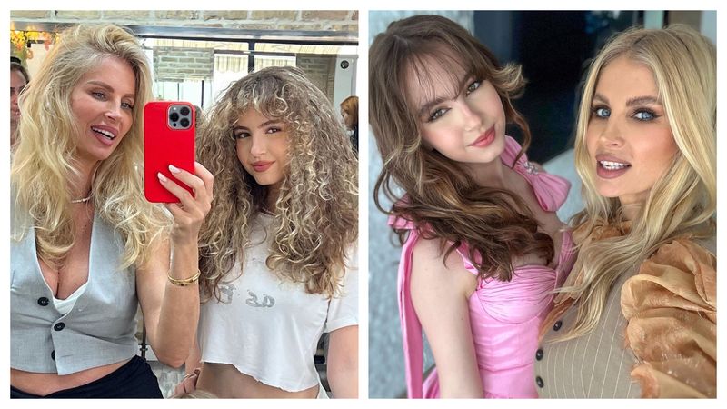 Andreea Bănică alături de fiica ei, Sofia