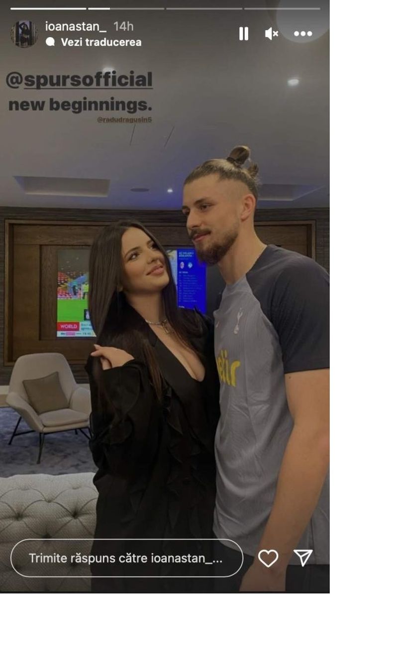 Ce mesaj i-a transmis șatena fundașului român, după transferul la Tottenham