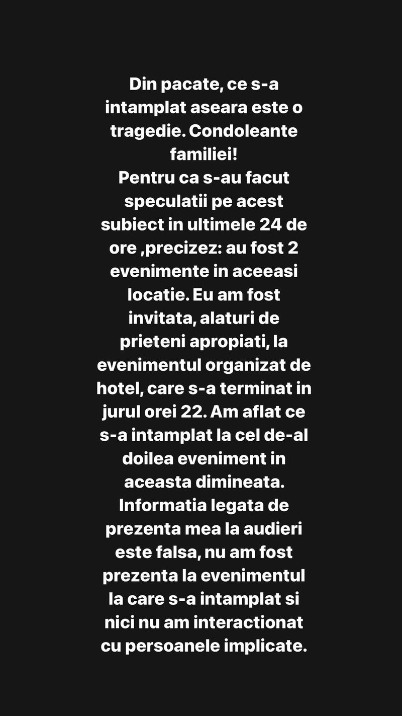 Mesajul transmis de Alina Eremia după crima din Padina