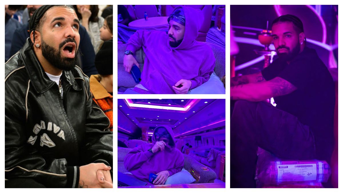 Drake s-a filmat în ipostaze intime 