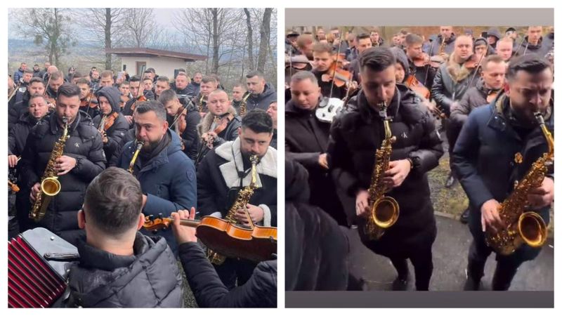 Sute de oameni, printre care și artiști au fost la înmormântarea lui Gabi Stângău