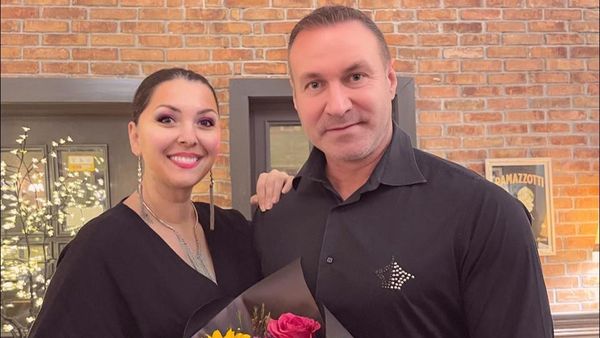 "Onorat cu o așa soție". Alin Oprea este extrem de mândru de partenera lui de viață. Medana a apărut pe prima pagină a unui ziar renumit din Spania