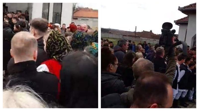 Sute de persoane au fost la înmormântare lui Mile Povan