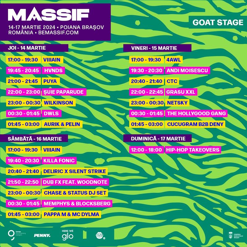 Programul festivalului Massif 2024