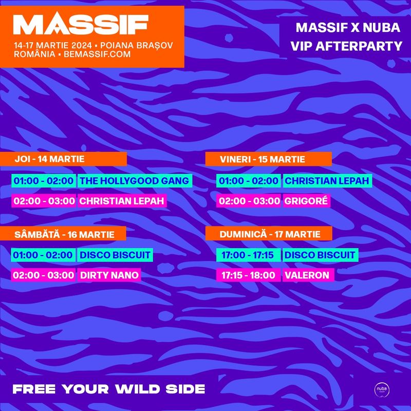 Programul festivalului Massif 2024