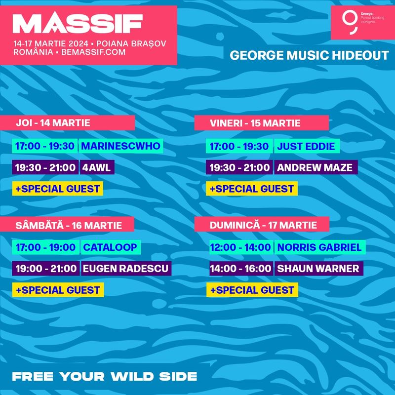 Programul festivalului Massif 2024