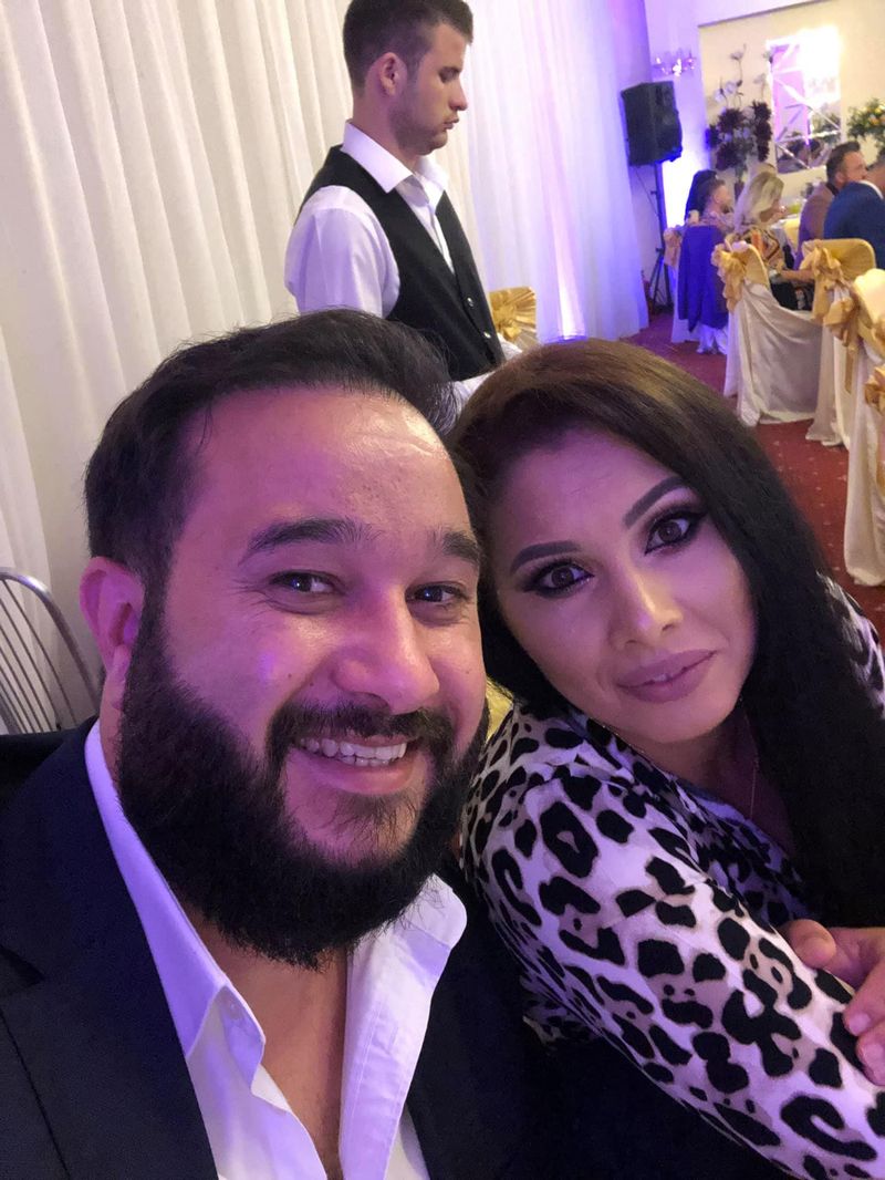 Marius Țepeligă și soția lui, Andreea, s-au căsătorit în urmă cu un an