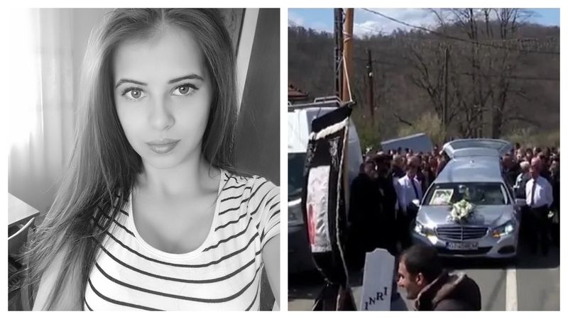 Andreea condusă pe ultimul drum de sute de persoane