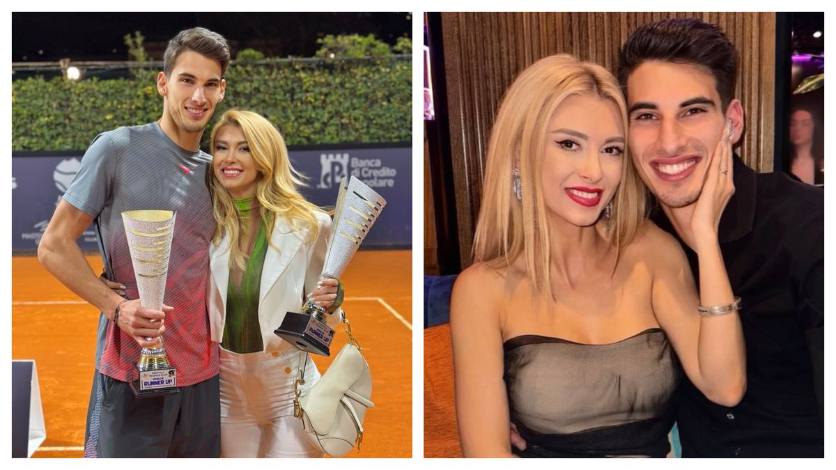 Andreea Bălan și Victor după turneul din Napoli