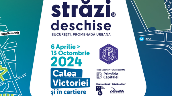 A patra ediţie a &bdquo;Străzi deschise, Bucureşti - Promenadă Urbană&rdquo; debutează &icirc;n 6 aprilie
