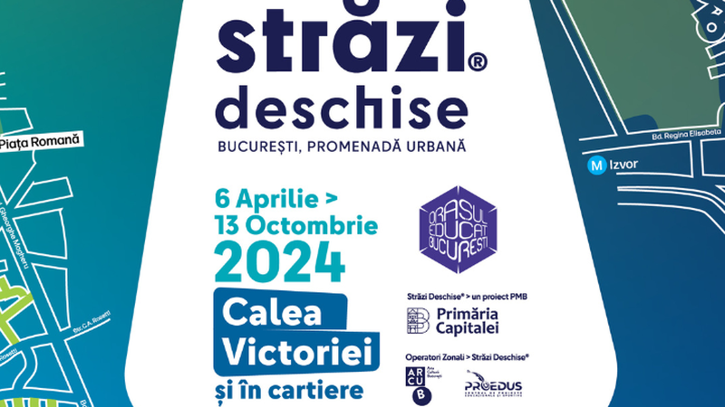 A patra ediţie a &bdquo;Străzi deschise, Bucureşti - Promenadă Urbană&rdquo; debutează &icirc;n 6 aprilie