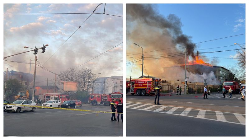 Traficul în zonă se circulă cu dificultate