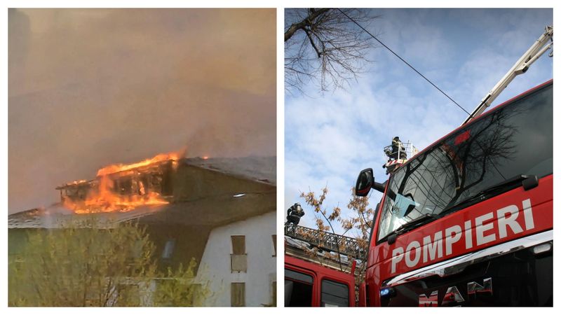 Incendiu violent pe Șoseaua Chitilei din București