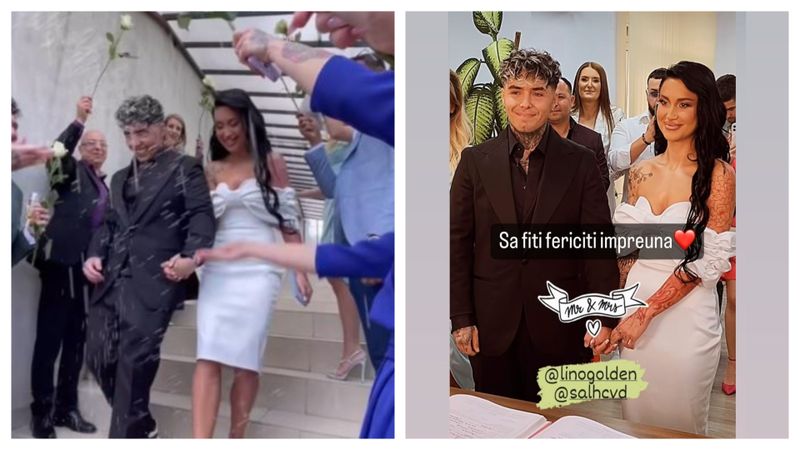 Primele Imagini de la cununia civilă