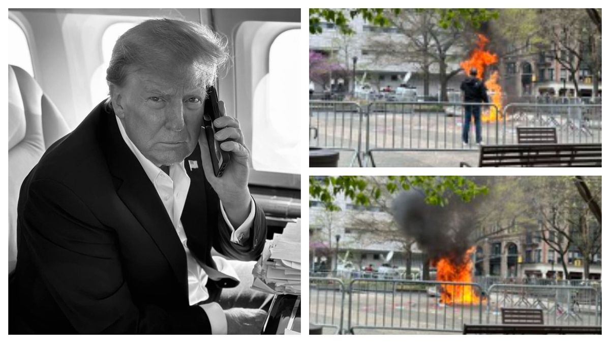 Cine este bărbatul care și-a dat foc în fața tribunalului în care se desfășura procesul lui Donald Trump