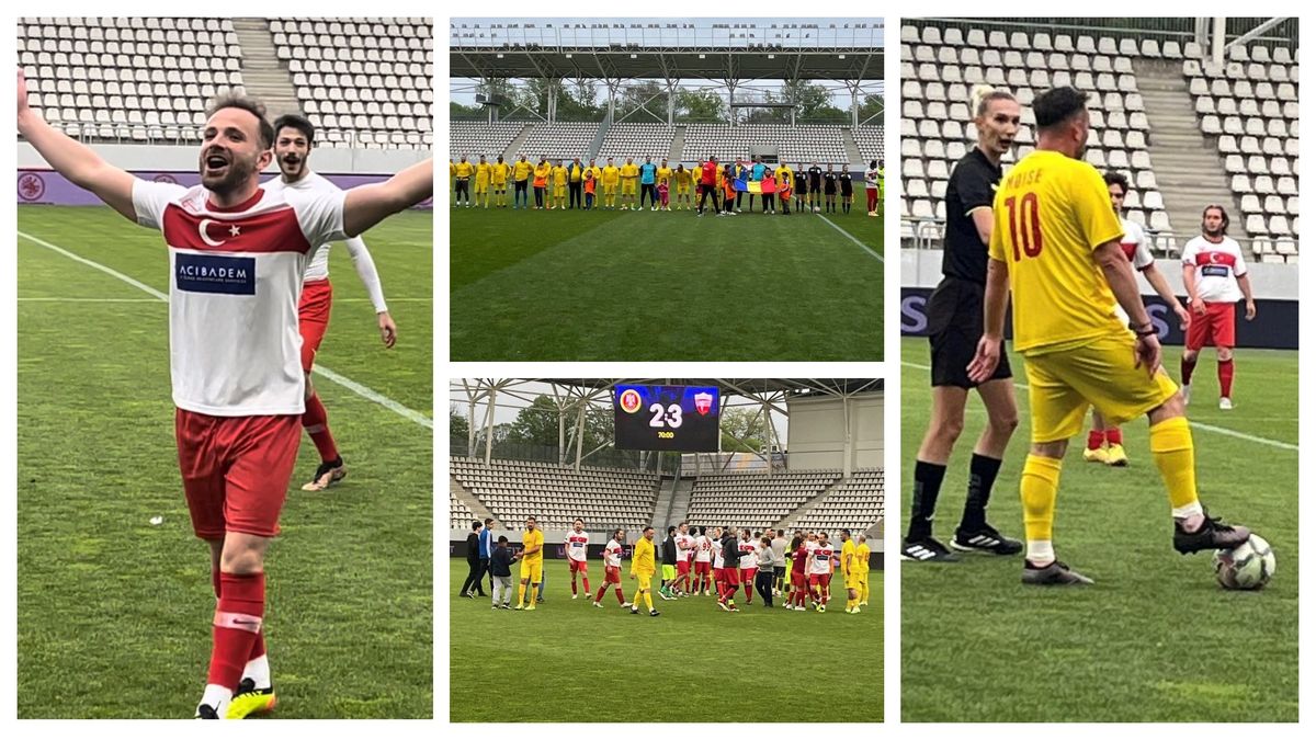  meciul amical disputat între Nationala Artiştilor Fotbalişti din România şi Naţionala Artiştilor Fotbalişti din Turcia