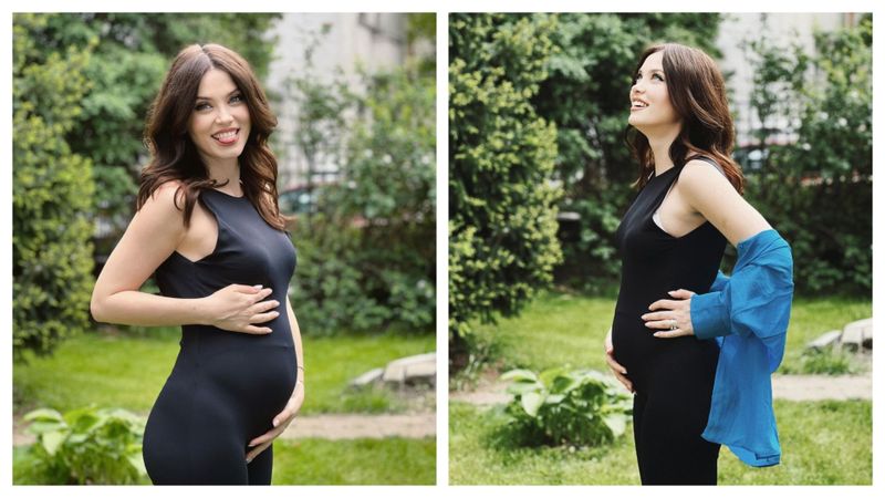 Actrița a postat primele imagini cu burtica de gravidă.