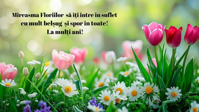 Cele mai frumoase mesaje cu „La mulți ani!” pentru Florii