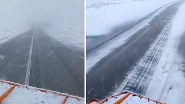 Ninge pe Transalpina! Apel al drumarilor către şoferi: Nu vă deplasaţi în zonele montane dacă nu aveţi autovehiculele echipate corespunzător