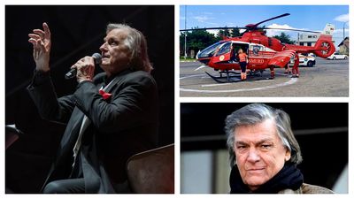 Primele imagini cu Florin Piersic, după ce a fost transferat la București cu un avion SMURD