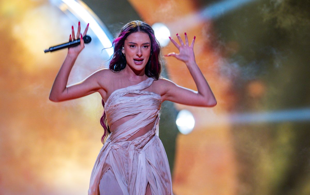 Eden Golan la repetitii pentru Eurovision 2024