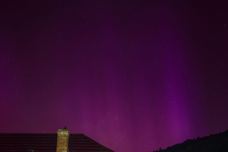 Aurora boreală a fost observată din România