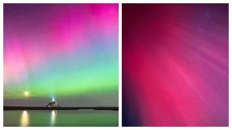 Imagini spectaculoase cu aurora boreală