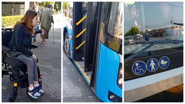 VIDEO "Vă rog să cobor&acirc;ți sau scoateți rampa!". O t&acirc;nără cu dizabilităţi, umilită de un şofer RAT Craiova. S-a deschis o anchetă