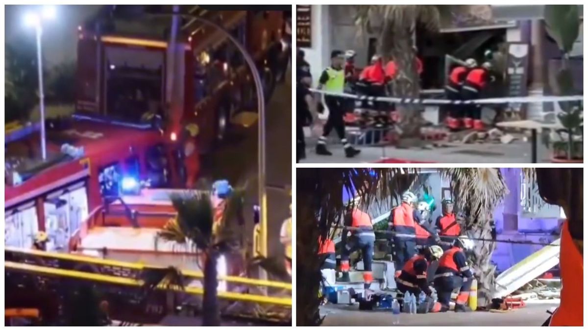 Un restaurant s-a prăbușit peste clienți