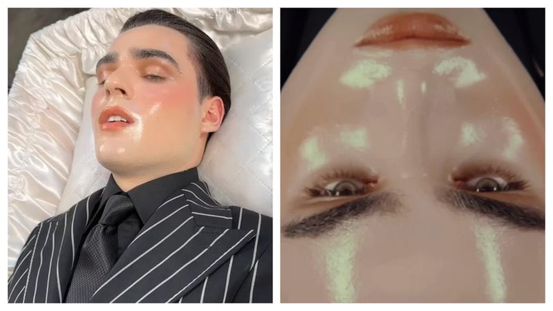  Radu Ștefan Bănică s-a filmat într-un sicriu