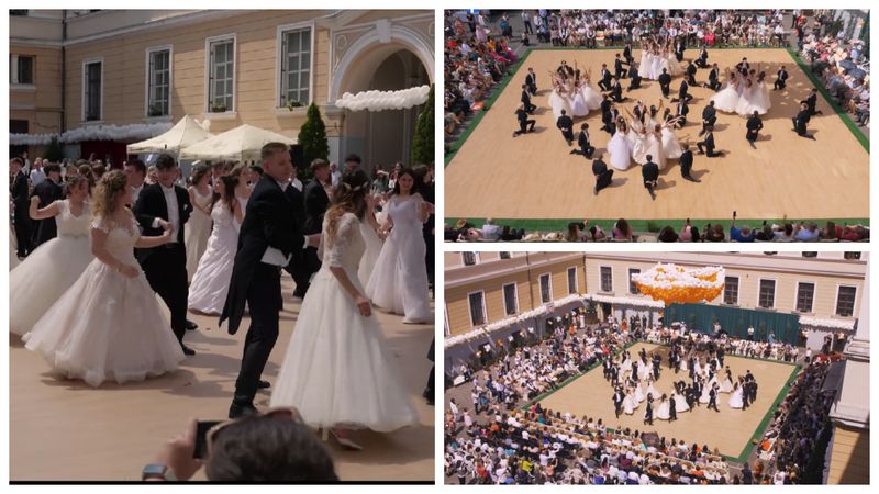 Bal de absolvire cu valsuri vieneze la un liceu din Cluj-Napoca