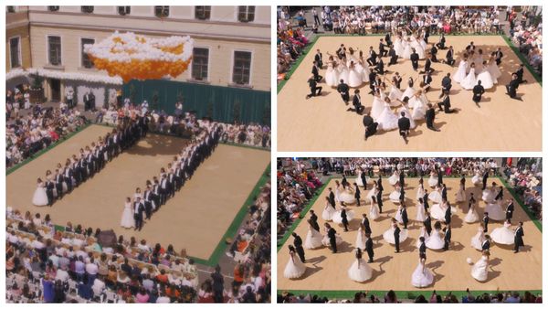 Bal de absolvire memorabil la un liceu din Cluj-Napoca! Elevii au sărbătorit cu valsuri vieneze finalul clasei a XII-a