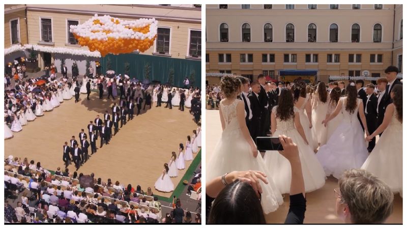 Elevii de clasa a XII-a de la un liceu din Cluj-Napoca au avut parte de un bal de absolvire de poveste