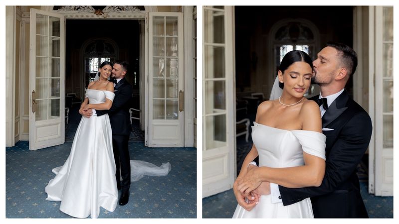 Vlad Gherman și Oana Moșneagu s-au căsătorit într-un cadru de poveste