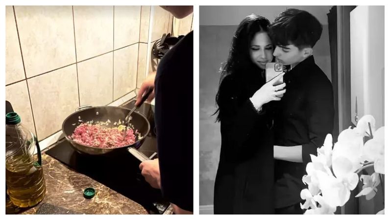  Violeta Bănică și iubitul ei, momente de neuitat în bucătărie