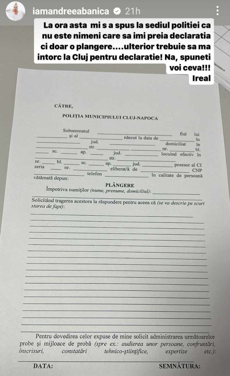  Andreea Bănică a fost agresată la Cluj