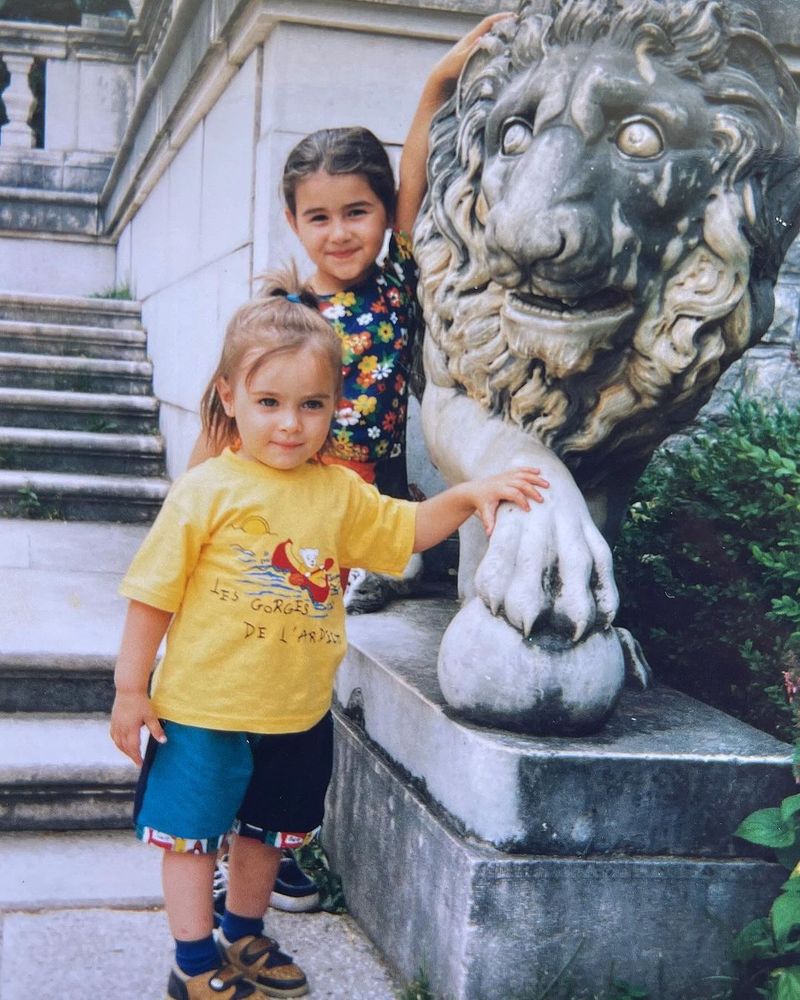 Alina și Mircea Eremia când erau mici