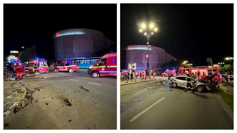 Mai multe persoane au fost rănite în urma accidentului