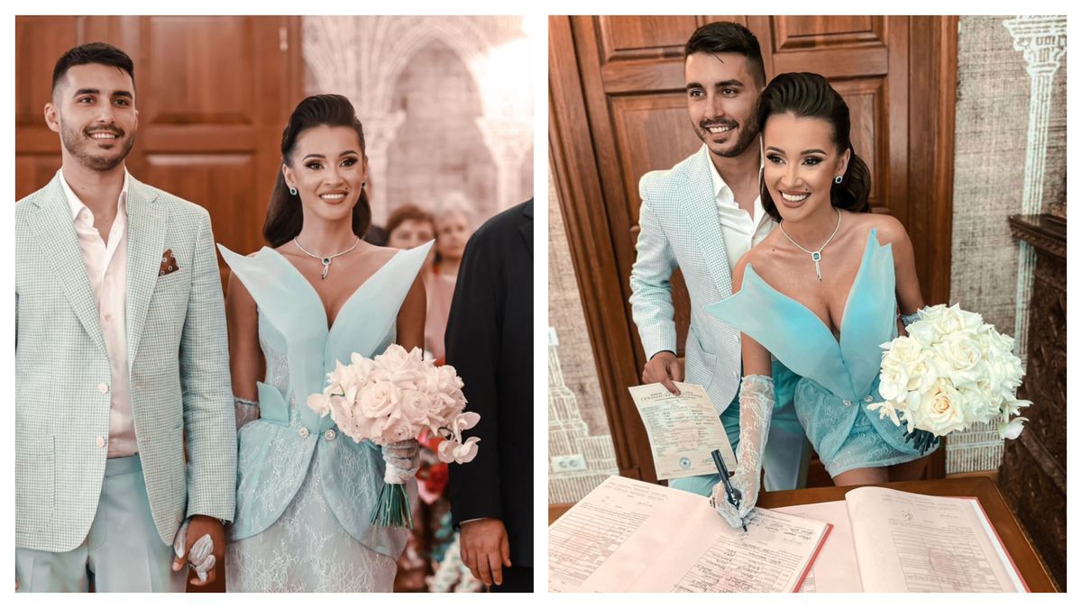  Ana-Maria Barnoschi a strălucit la cununia civilă