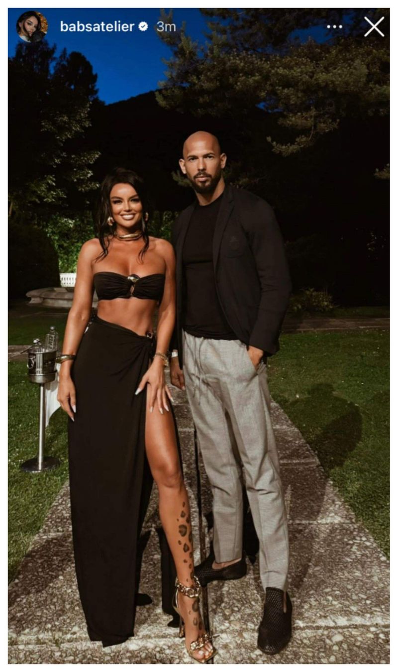 Claudia Iosif, fosta iubită a lui Dorian Popa, într-o apariție surpriză cu Andrew Tate 