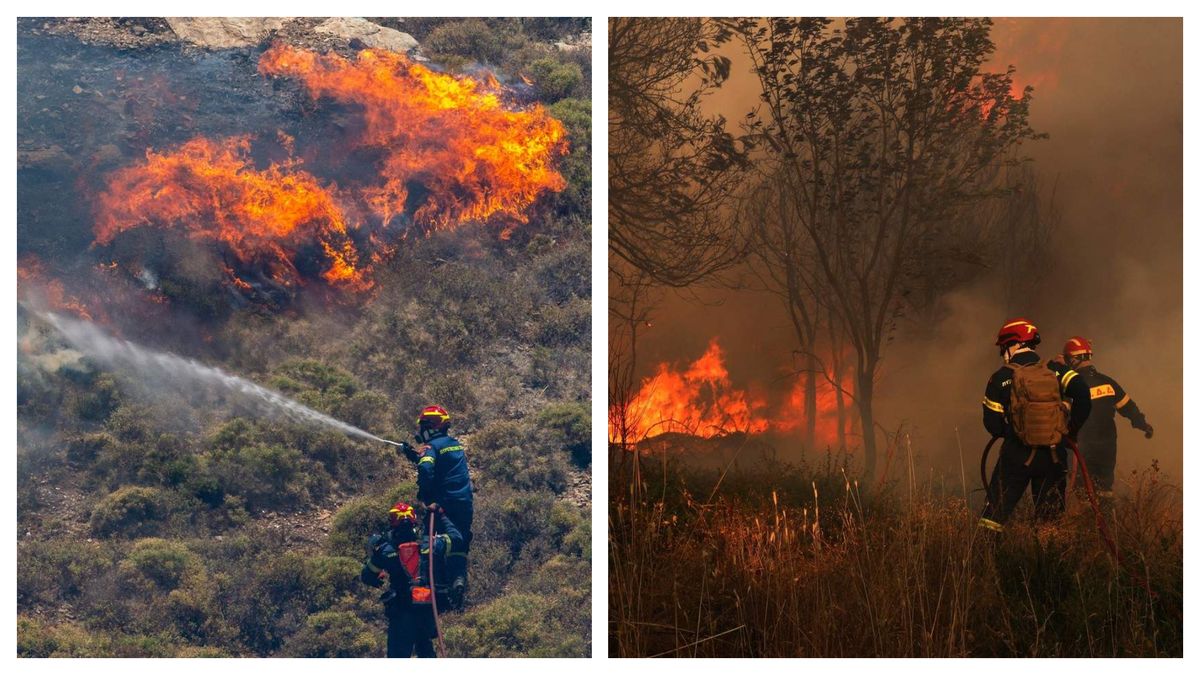 Incendiile de vegetație în Grecia