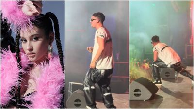 VIDEO. Erika Isac, protagonista unei ipostaze inedite la SAGA Festival. Ce a făcut în timp ce iubitul ei, trapperul M.G.L. cânta pe scenă