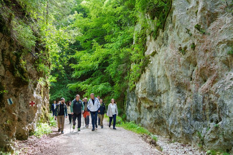 Klaus Iohannis a fost cu o săptămână în urmă în Munții Bucegi