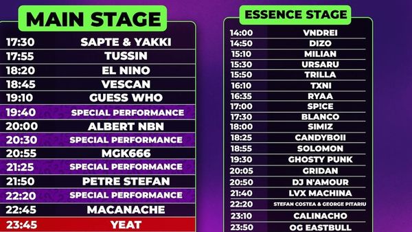 Beach, please! Festival 2024. Programul complet pe zile și ore